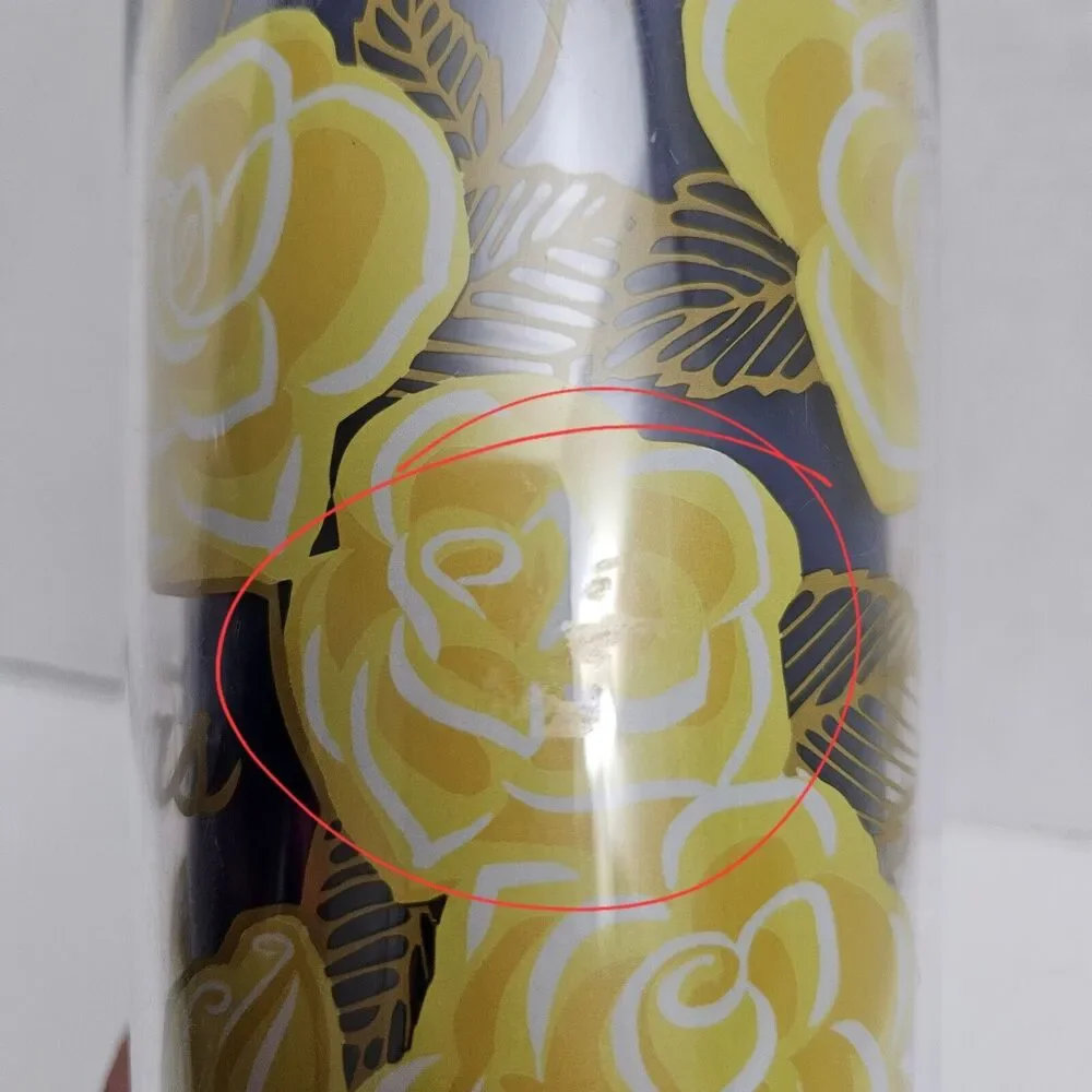 STARBUCKS Yellow Rose of TEXAS Cold Cup Tumbler Venti 24 oz No Straw